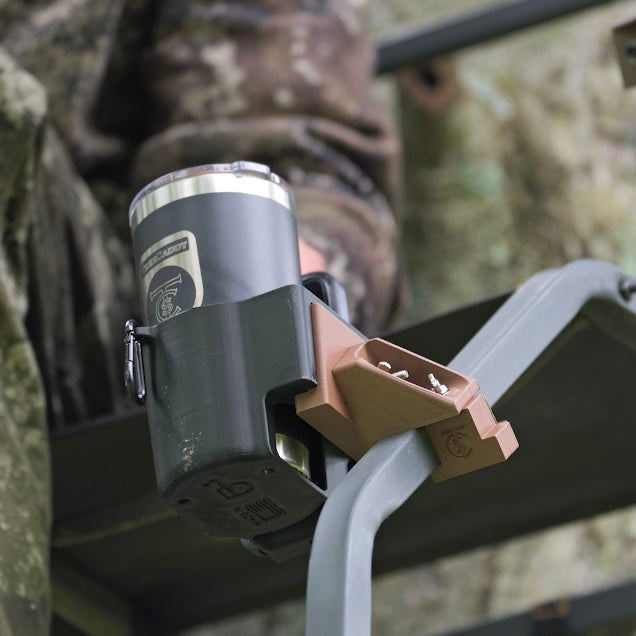 TreeCaddy Flex - Phone and Cup Holder for Trees and Tree Stands - The Hunter's Bundle